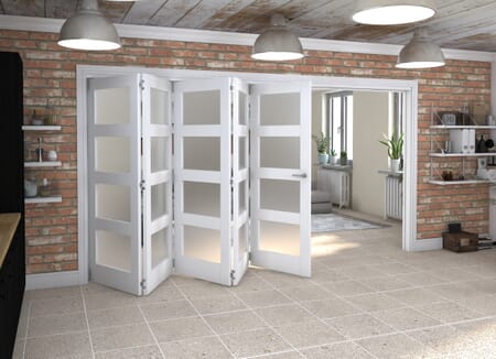 White 4L Roomfold Grande - Frosted