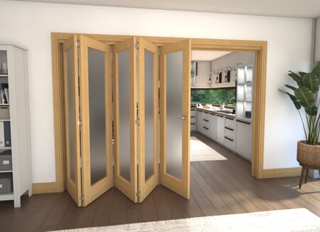 Oak P10 Roomfold Grande - Frosted