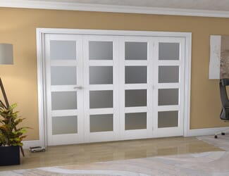 White 4L Shaker Roomfold - Frosted
