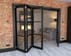 Black Heritage 3 Lite Clear Glazed Roomfold Doorset