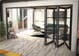 Black Shaker 4 Lite Clear Glazed Roomfold Doorset