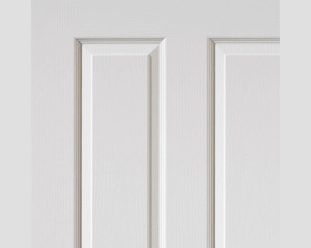 1981mm x 762mm x 35mm (30") White Moulded Textured 4 Panel Bi-Fold Door