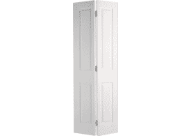 1981mm x 914mm x 35mm (36") White Moulded Textured 4 Panel Bi-Fold Internal Doors by Premdor