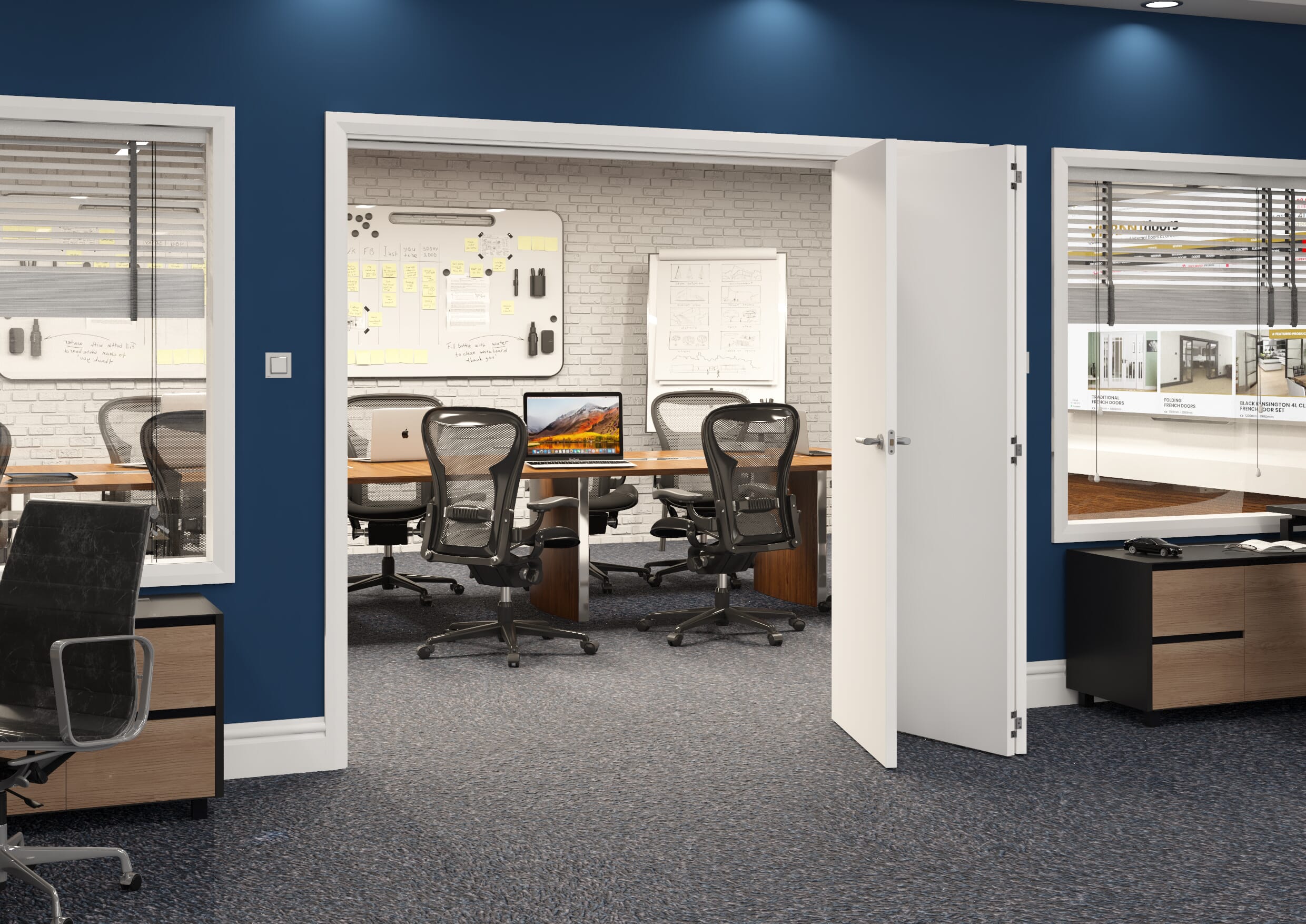 White Flush Roomfold Grande