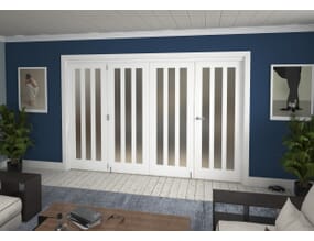 Aston Frosted Glazed White Roomfold Grande