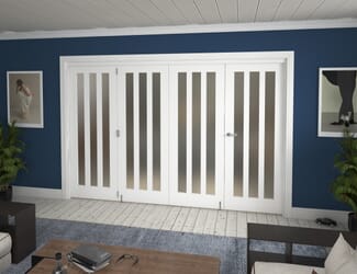 Aston Frosted Glazed White Roomfold Grande