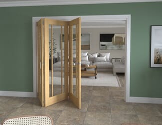 Lincoln Clear Glazed Oak Roomfold Grande