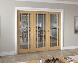 Lincoln Clear Glazed Oak Roomfold Grande