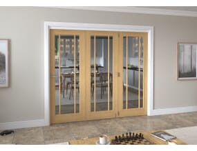 Lincoln Clear Glazed Oak Roomfold Grande