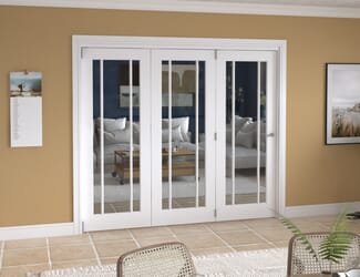 Lincoln Clear Glazed White Roomfold Grande
