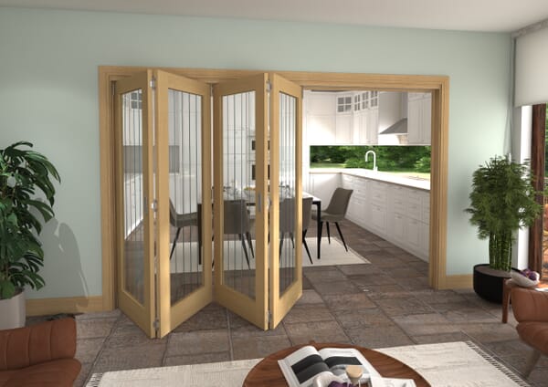1447x2060x133mm Mexicano Oak P10 Prefinished Roomfold Grande (2+0)