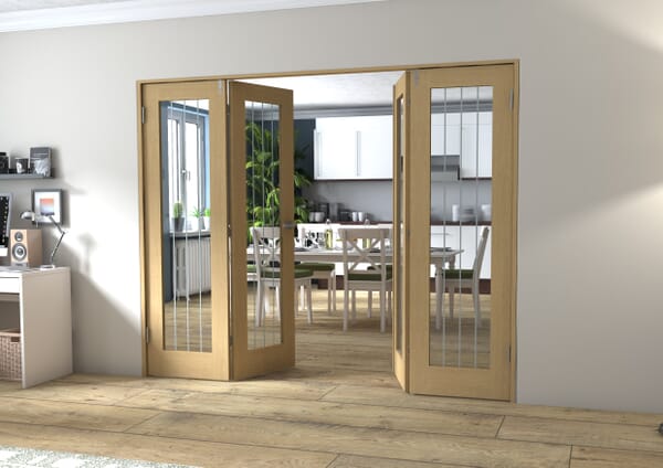 Mexicano Oak P10 Prefinished FrenchFold (2+1 x 573mm doors)