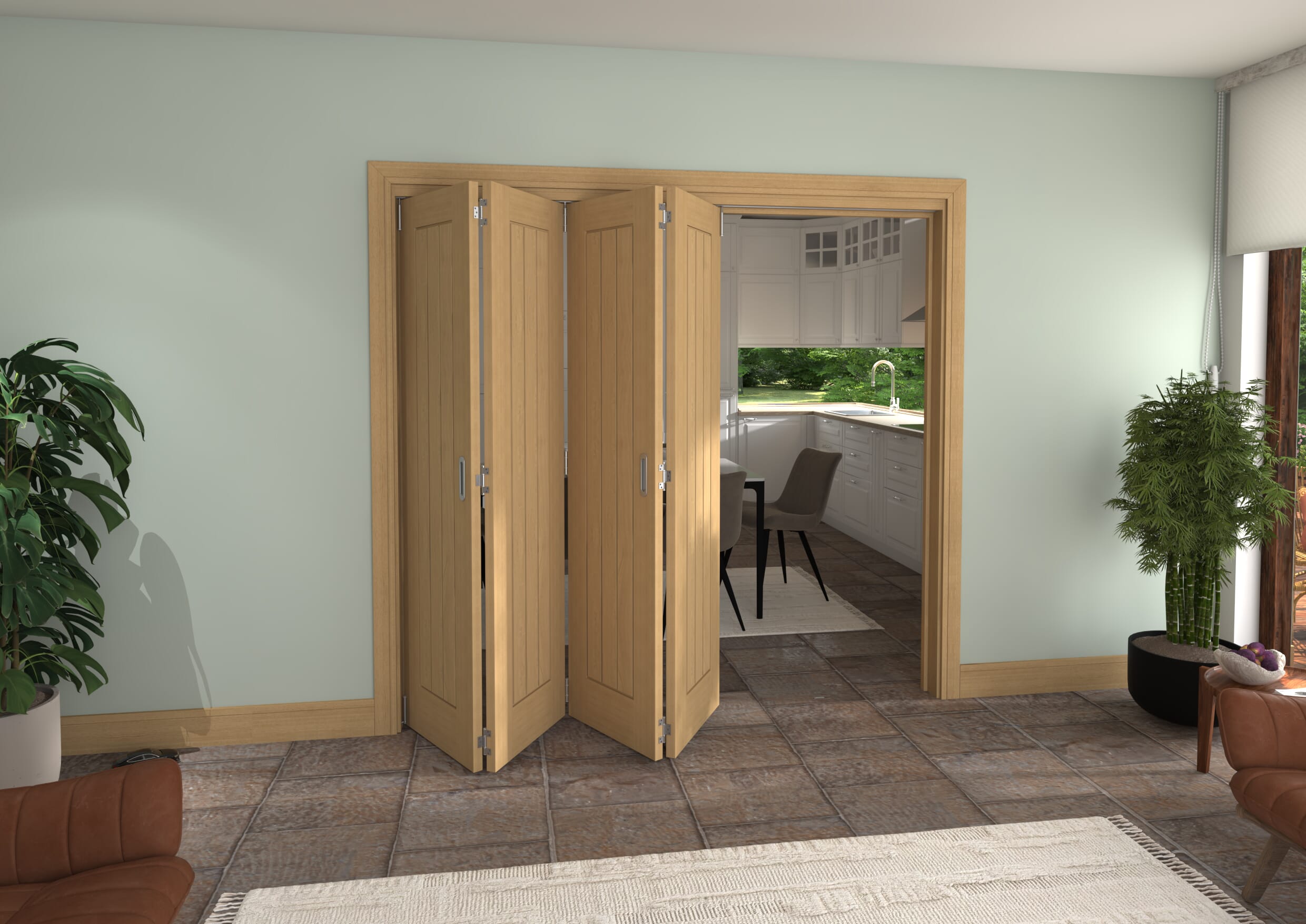 2213x2060x133mm Pref. Oak Mexicano Roomfold Grande (4+0)