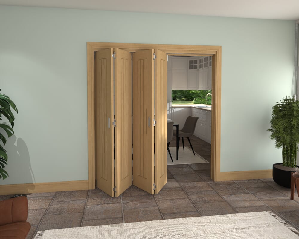 1909x2060x133mm Pref. Oak Mexicano Roomfold Grande (4+0)