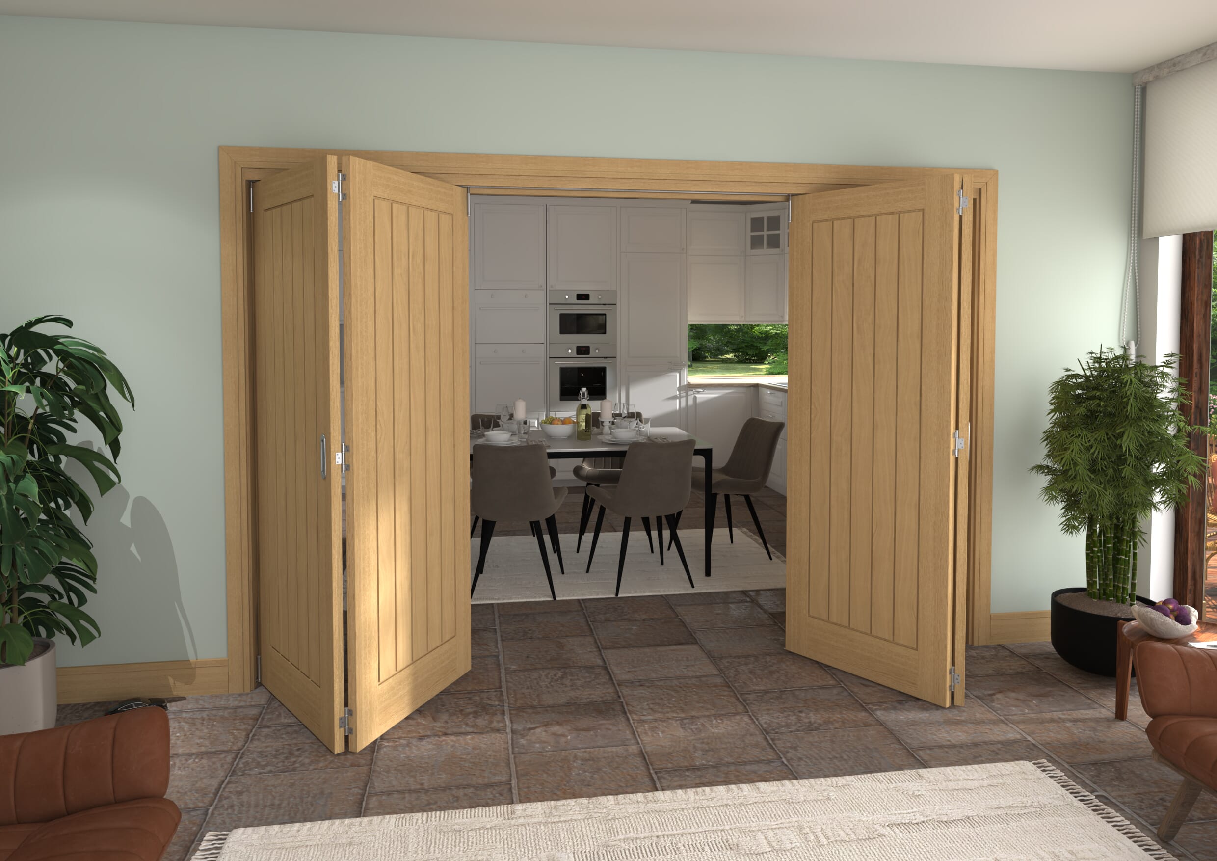 3136x2060x133mm Pref. Oak Mexicano Roomfold Grande (2+2)