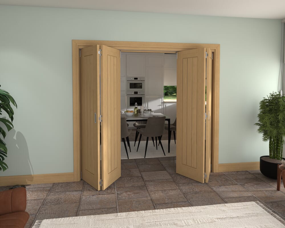 2220x2060x133mm Pref. Oak Mexicano Roomfold Grande (2+2)