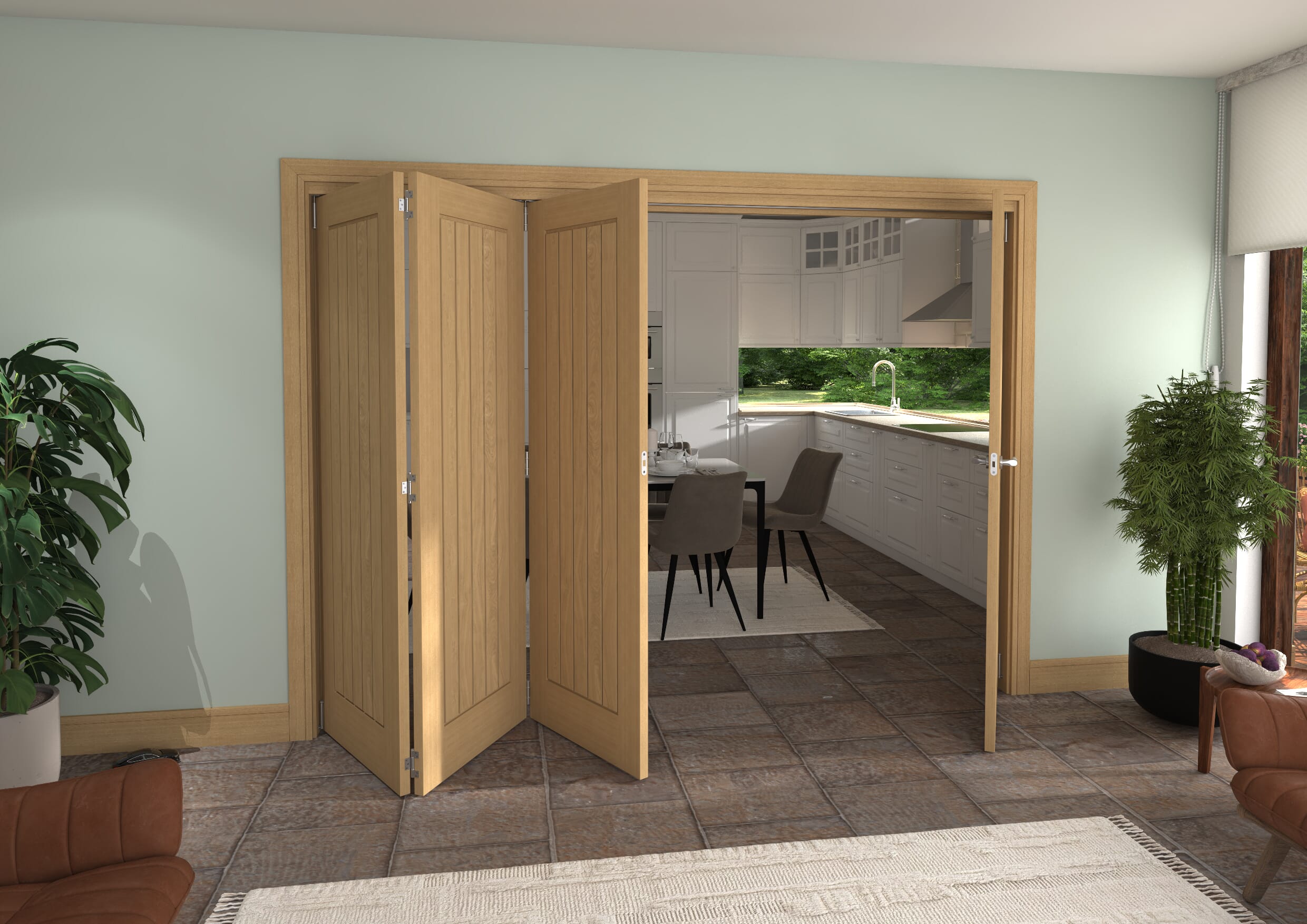 2832x2060x133mm Pref. Oak Mexicano Roomfold Grande (3+1)