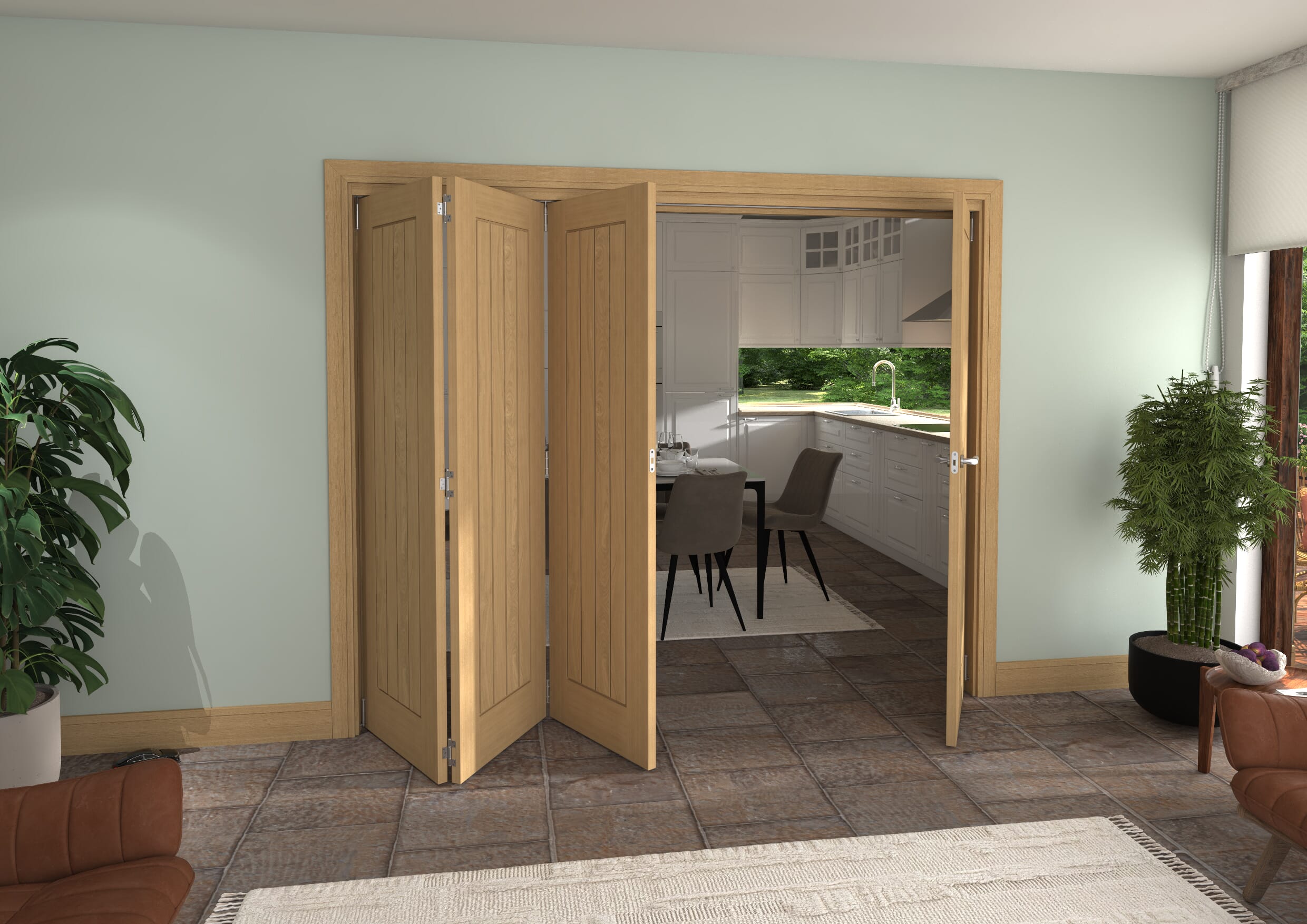 2528x2060x133mm Pref. Oak Mexicano Roomfold Grande (3+1)