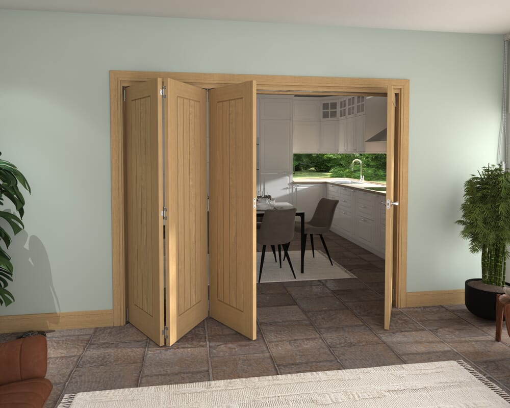 2528x2060x133mm Pref. Oak Mexicano Roomfold Grande (3+1)