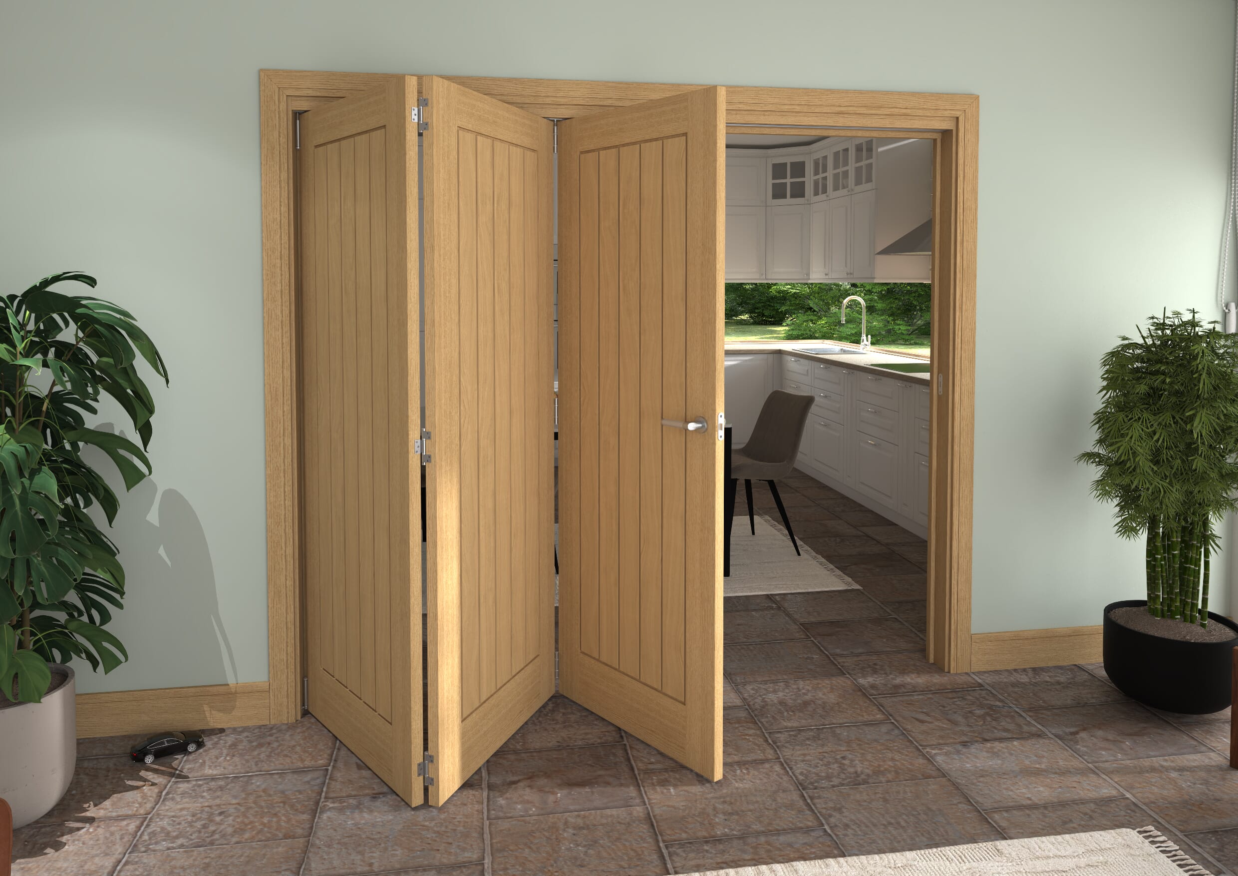 2361x2060x133mm Pref. Oak Mexicano Roomfold Grande (3+0)