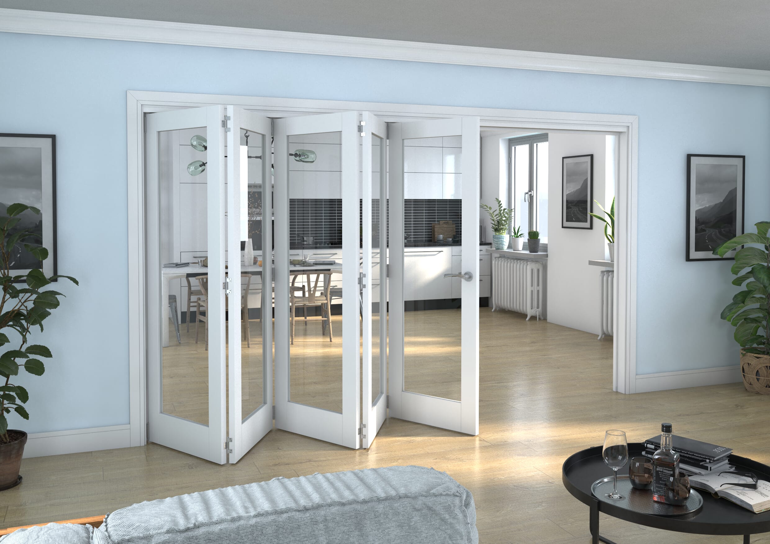 White P10 Roomfold Grande (5 + 0 x 686mm Doors)
