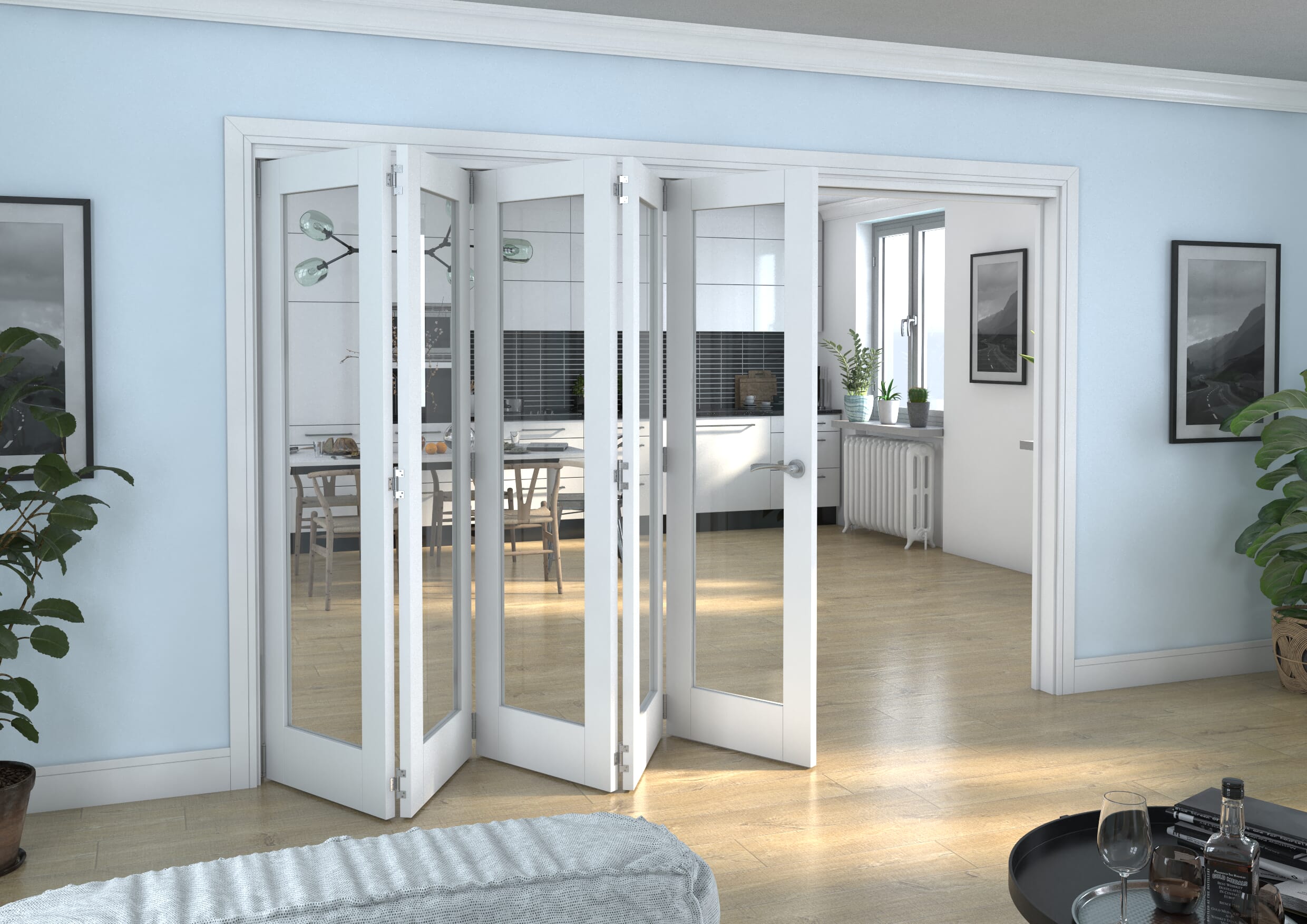 White P10 Roomfold Grande (5 + 0 x 610mm Doors)