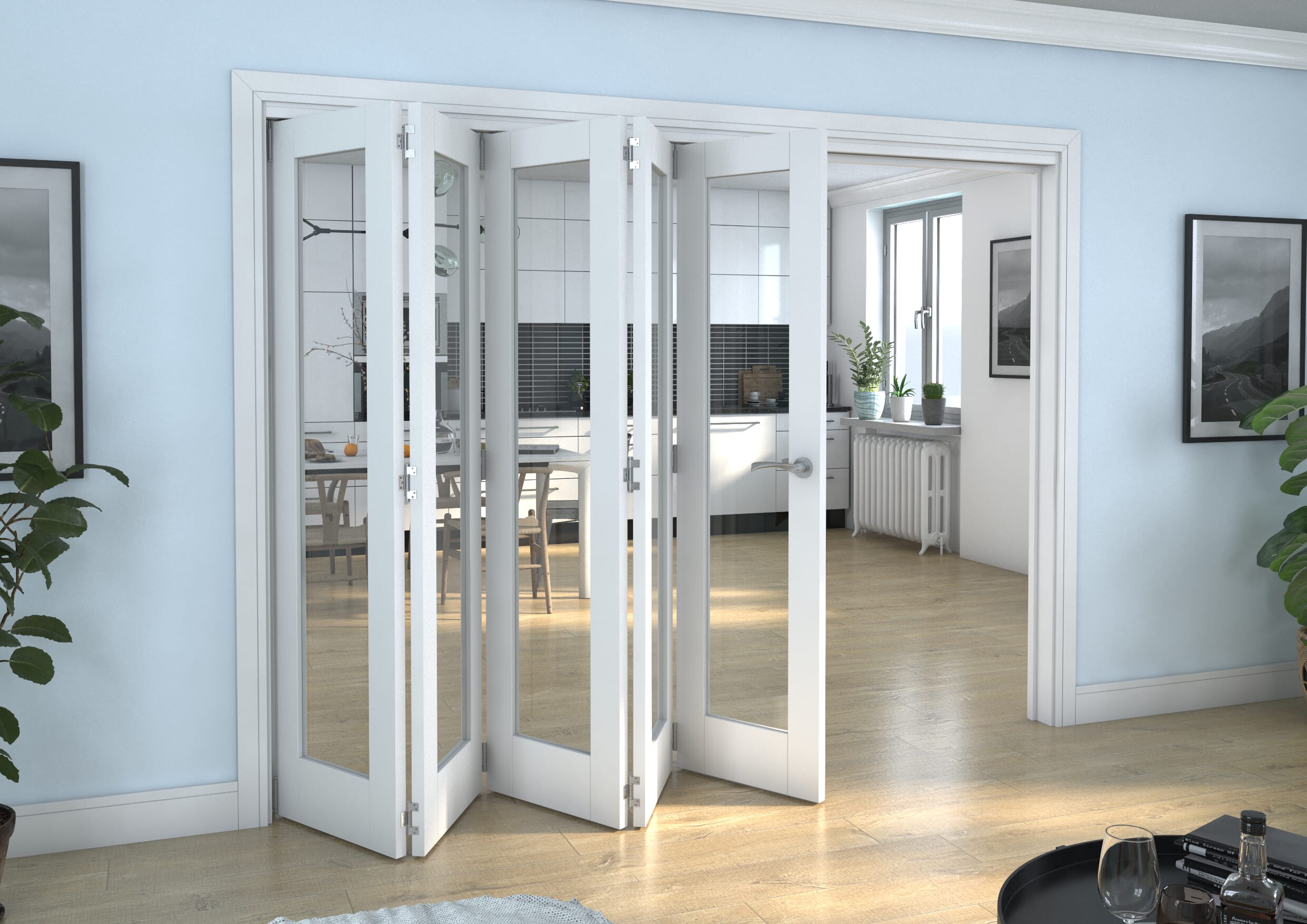 White P10 Roomfold Grande (5 + 0 x 533mm Doors)
