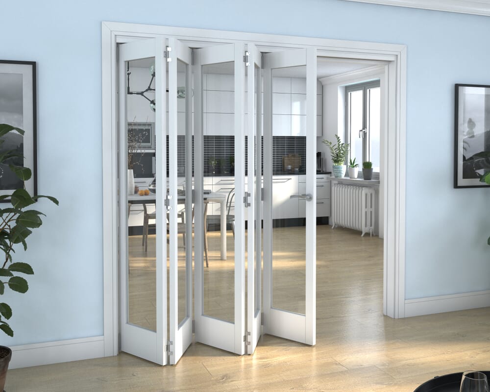 White P10 Roomfold Grande (5 + 0 x 419mm Doors)