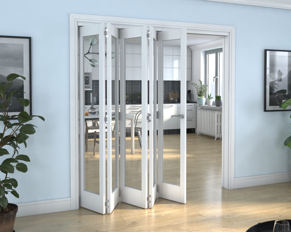 White P10 Roomfold Grande (5 + 0 x 381mm Doors)