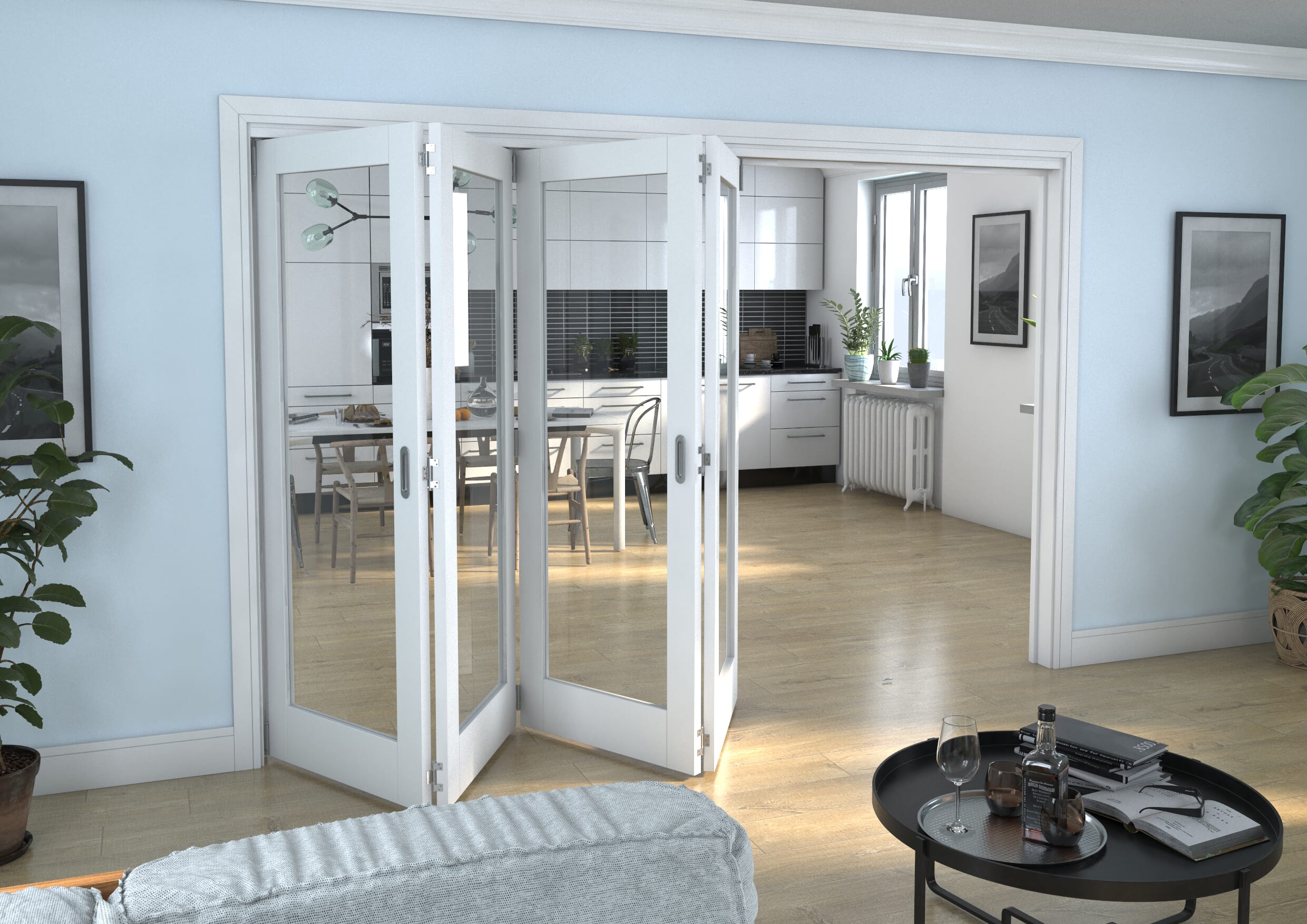 White P10 Roomfold Grande (4 + 0 x 762mm Doors)