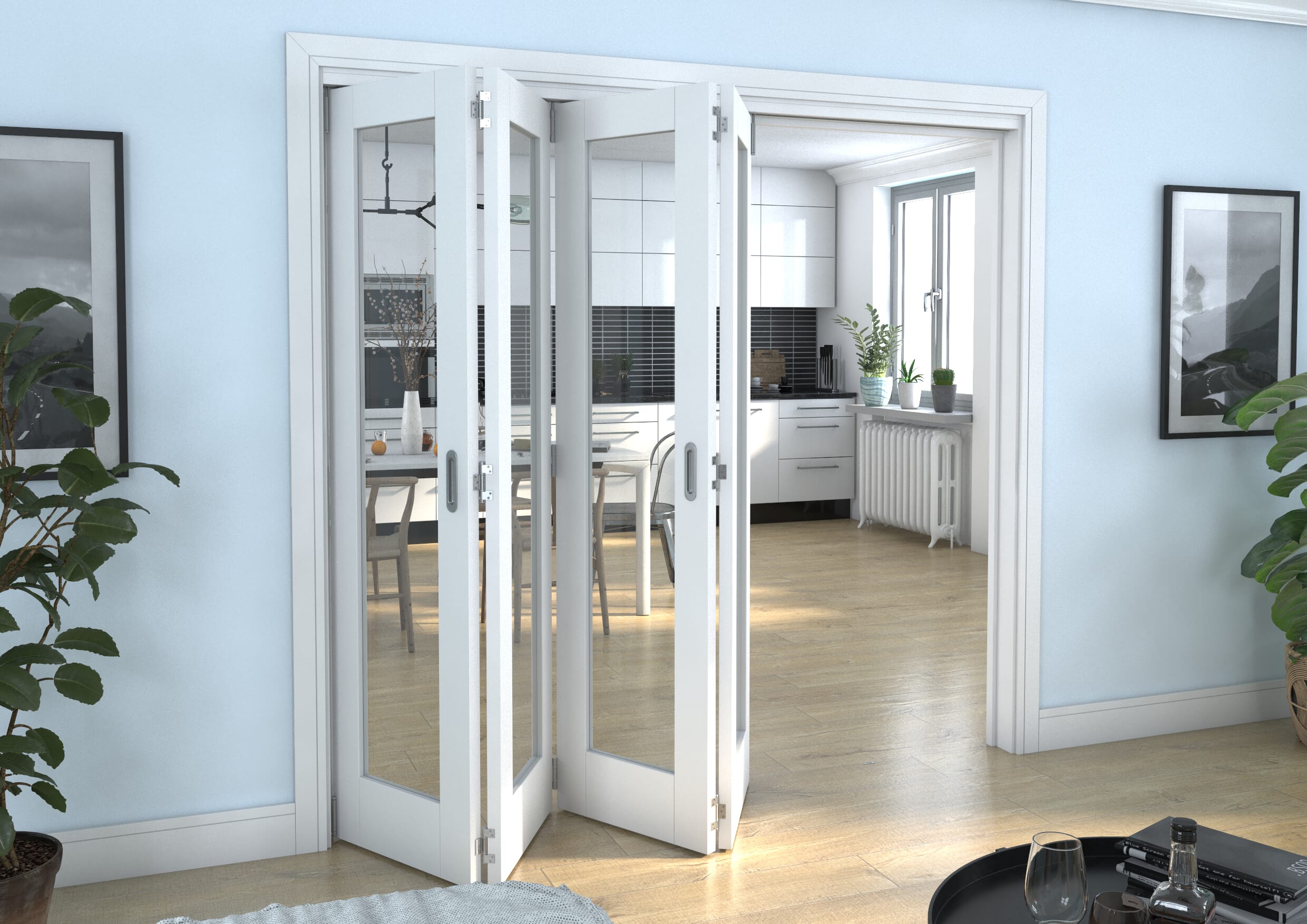 White P10 Roomfold Grande (4 + 0 x 533mm Doors)