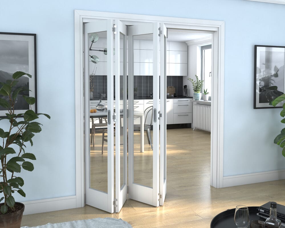 White P10 Roomfold Grande (4 + 0 x 419mm Doors)