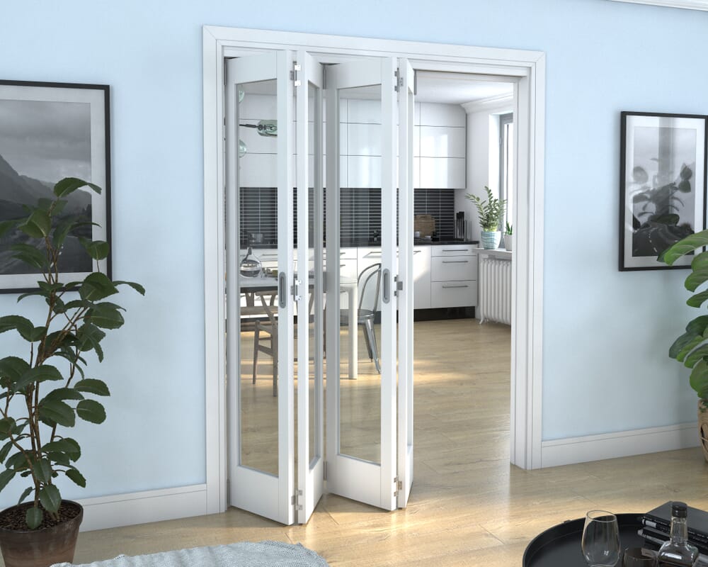 White P10 Roomfold Grande (4 + 0 x 381mm Doors)