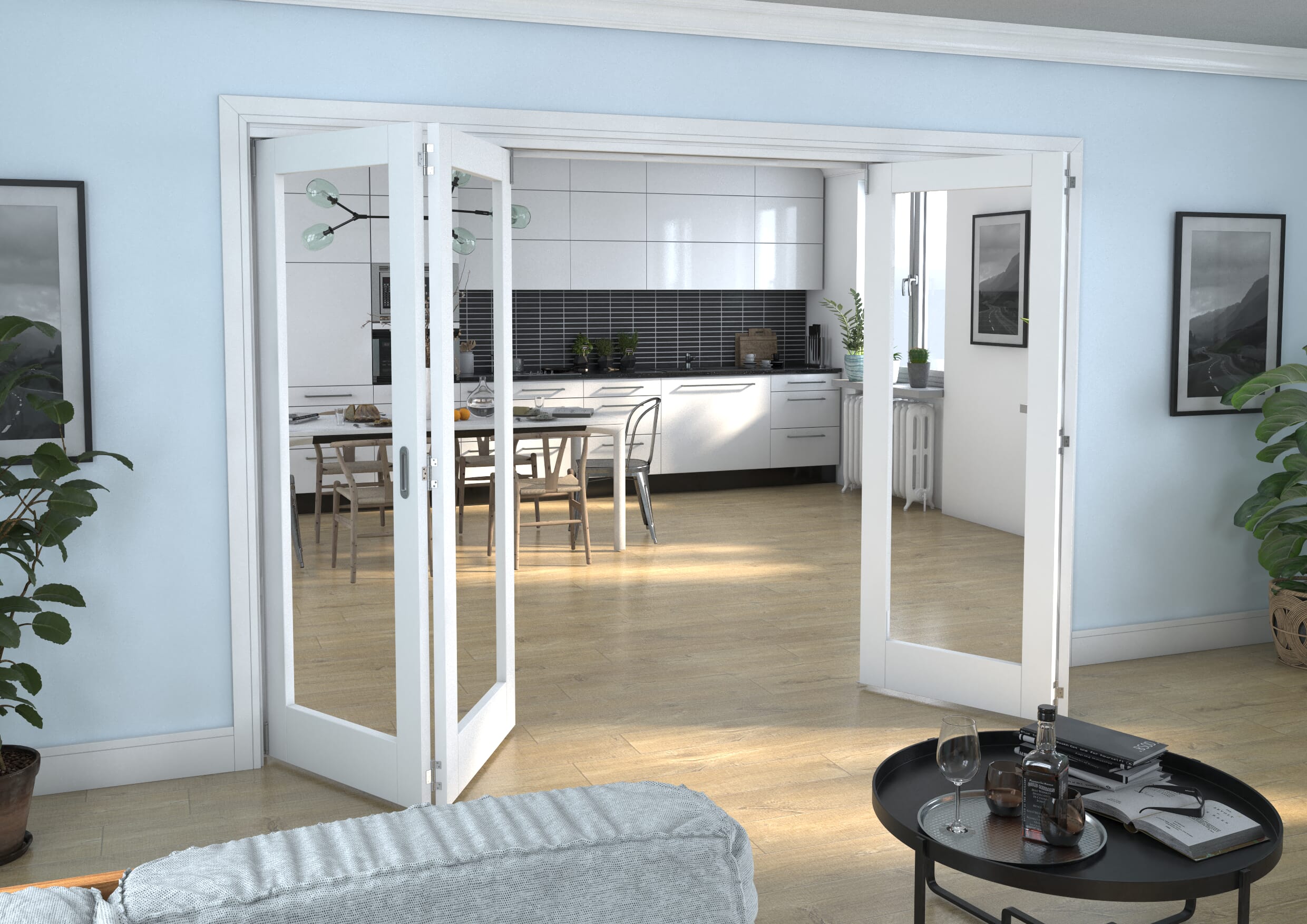 White P10 Roomfold Grande (2 + 2 x 762mm Doors)