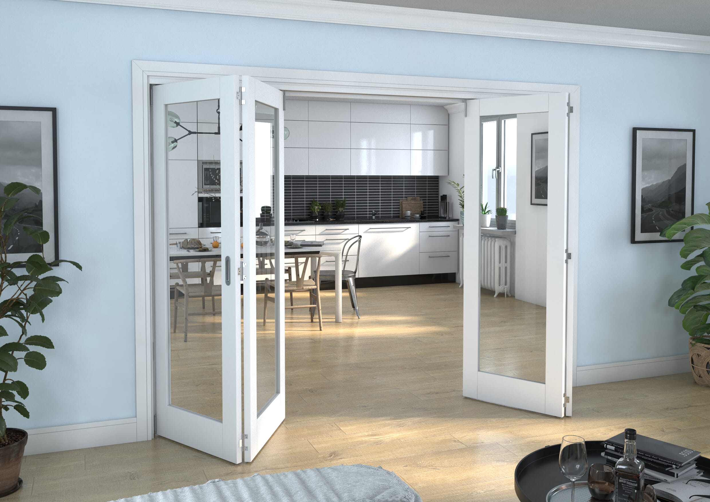 White P10 Roomfold Grande (2 + 2 x 686mm Doors)