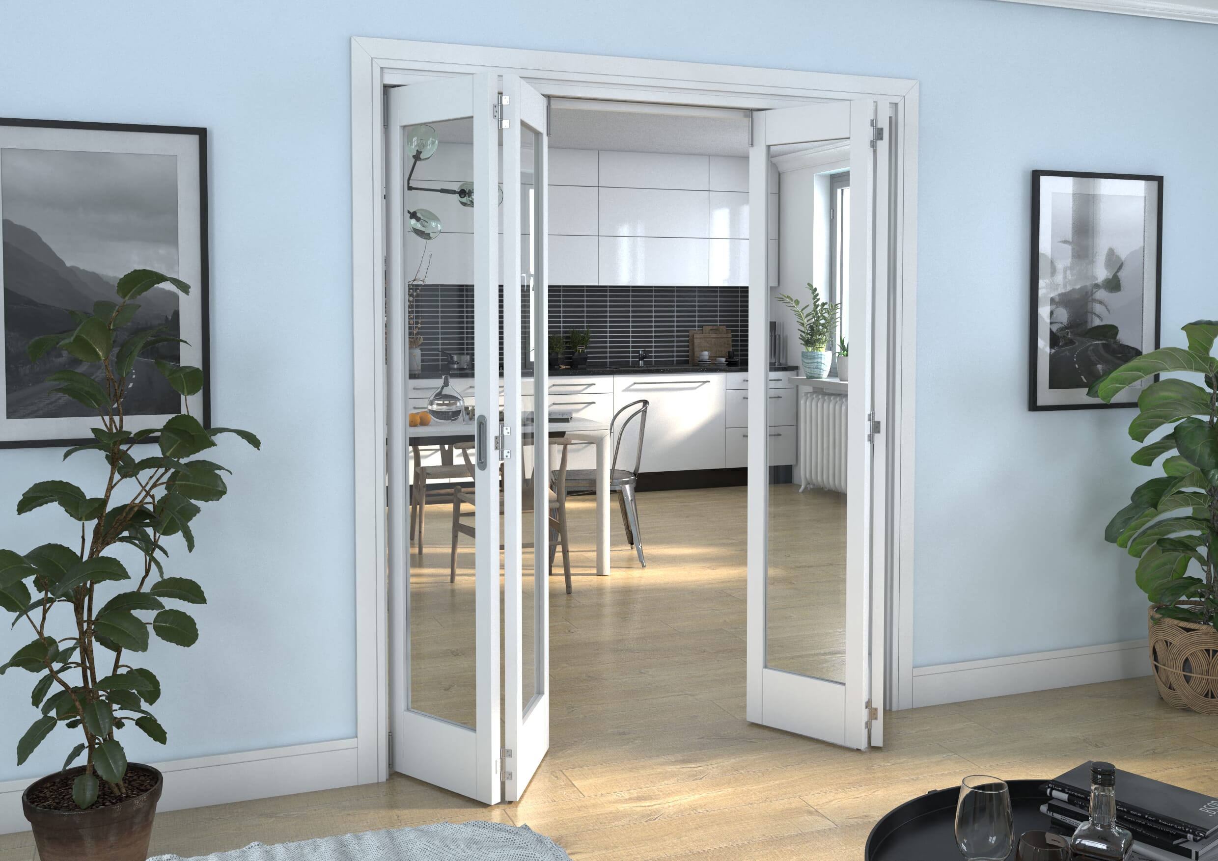 White P10 Roomfold Grande (2 + 2 x 419mm Doors)