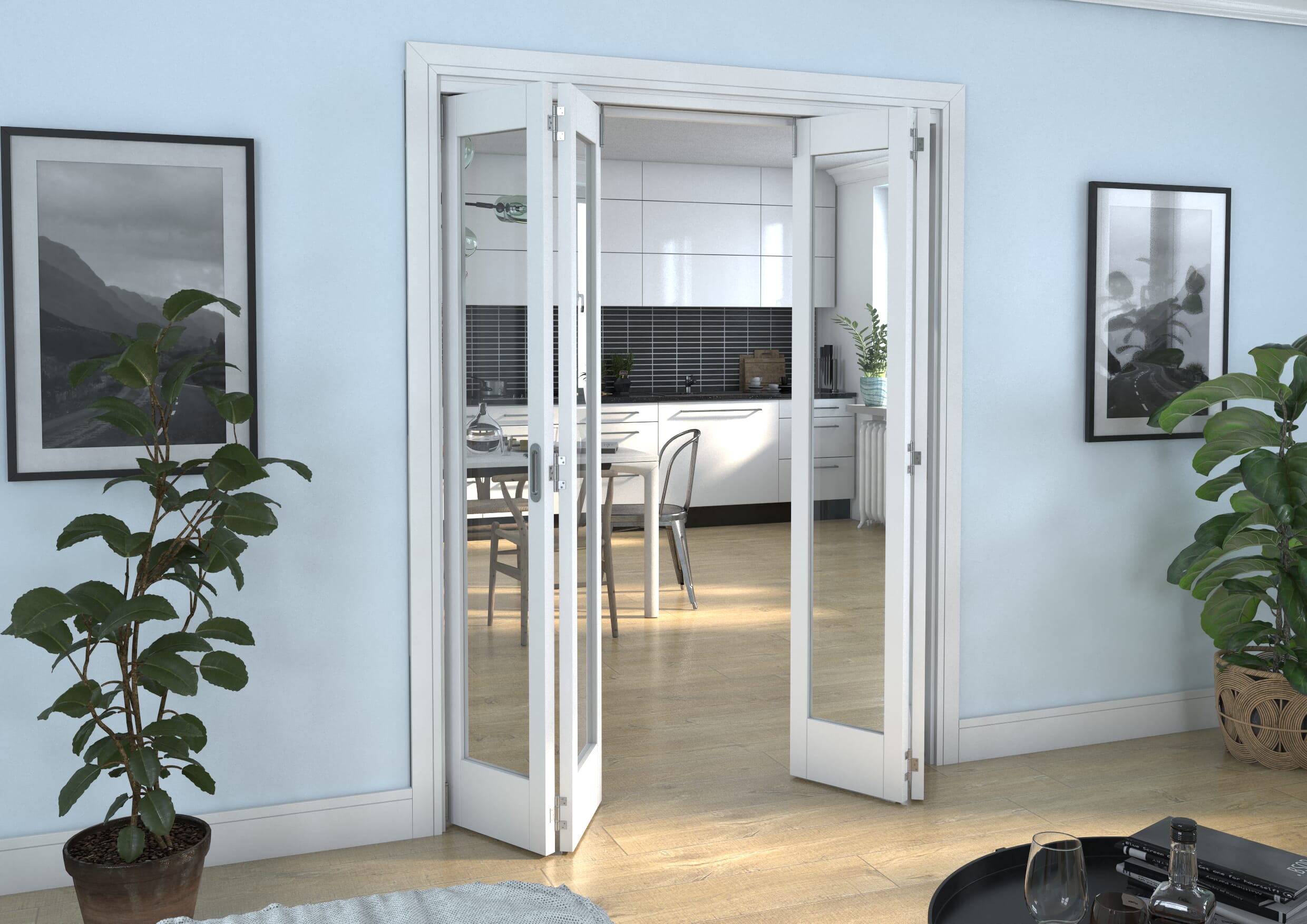 White P10 Roomfold Grande (2 + 2 x 381mm Doors)