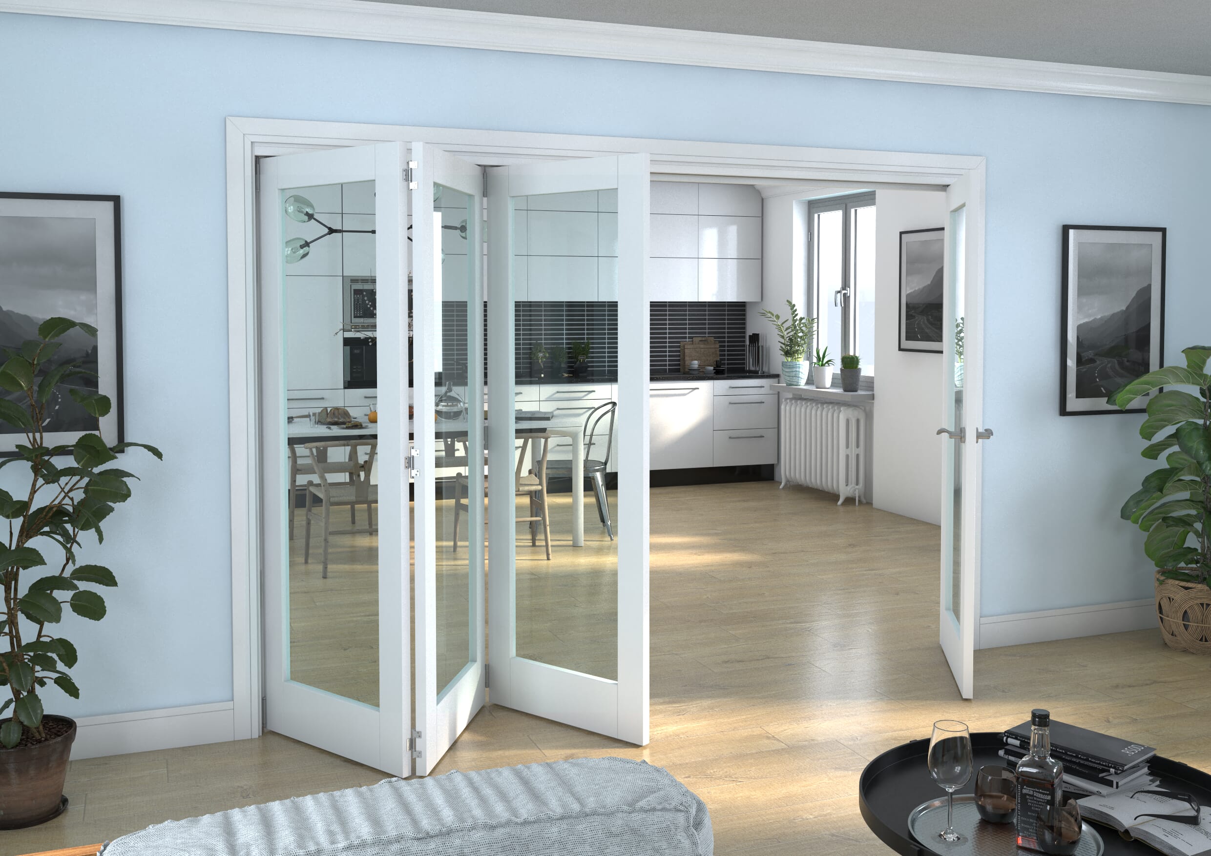 White P10 Roomfold Grande (3 + 1 x 686mm Doors)