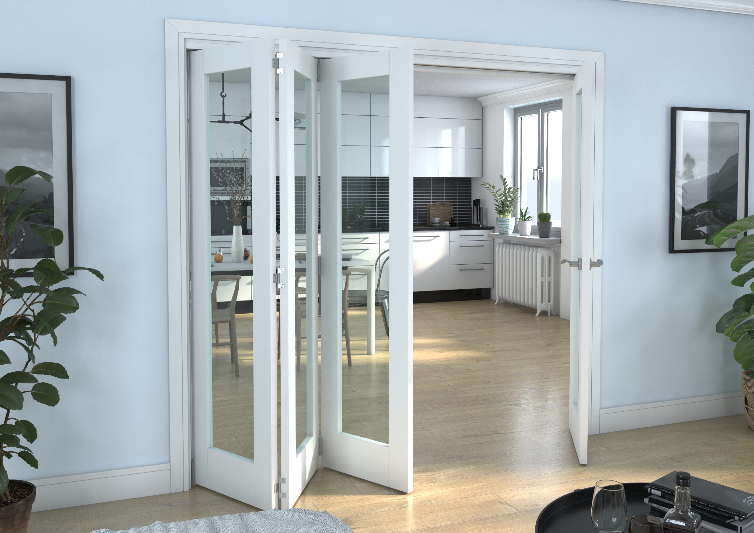 White P10 Roomfold Grande (3 + 1 x 533mm Doors)