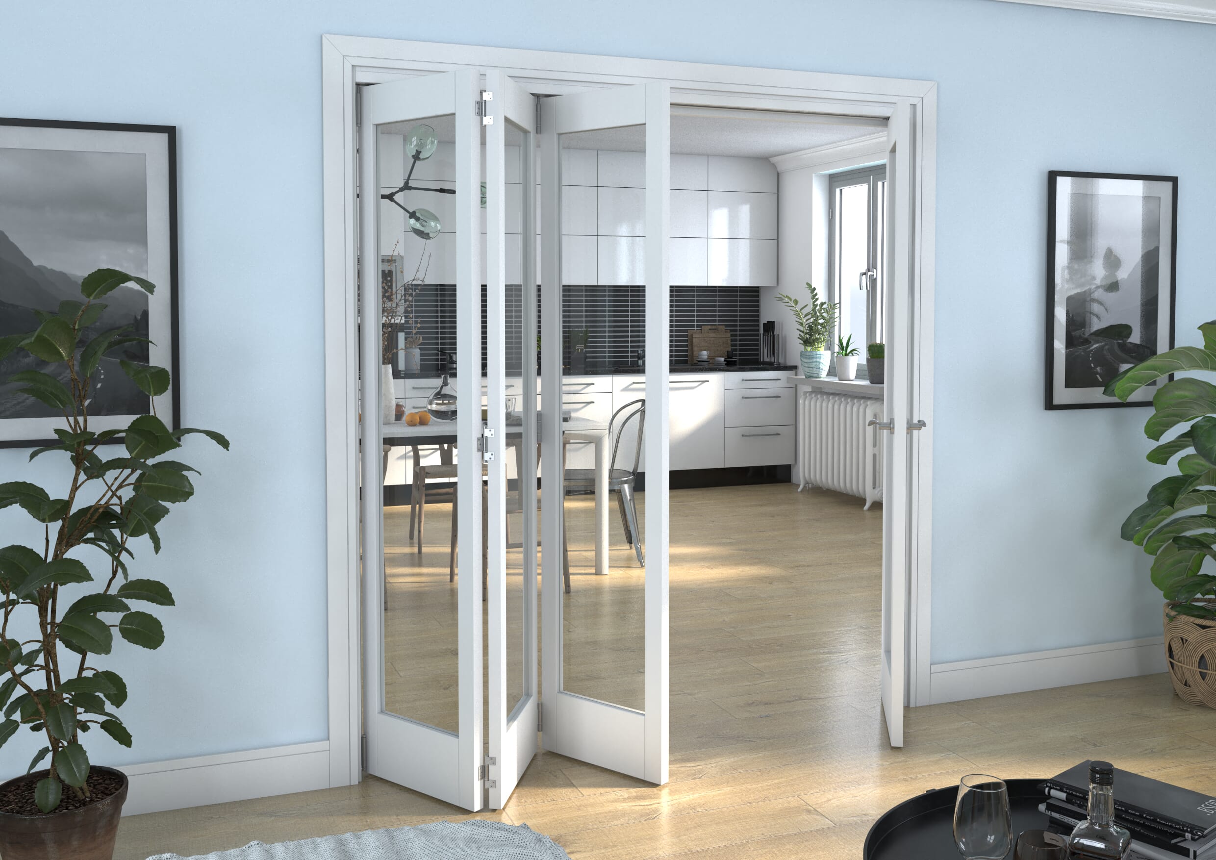 White P10 Roomfold Grande (3 + 1 x 457mm Doors)