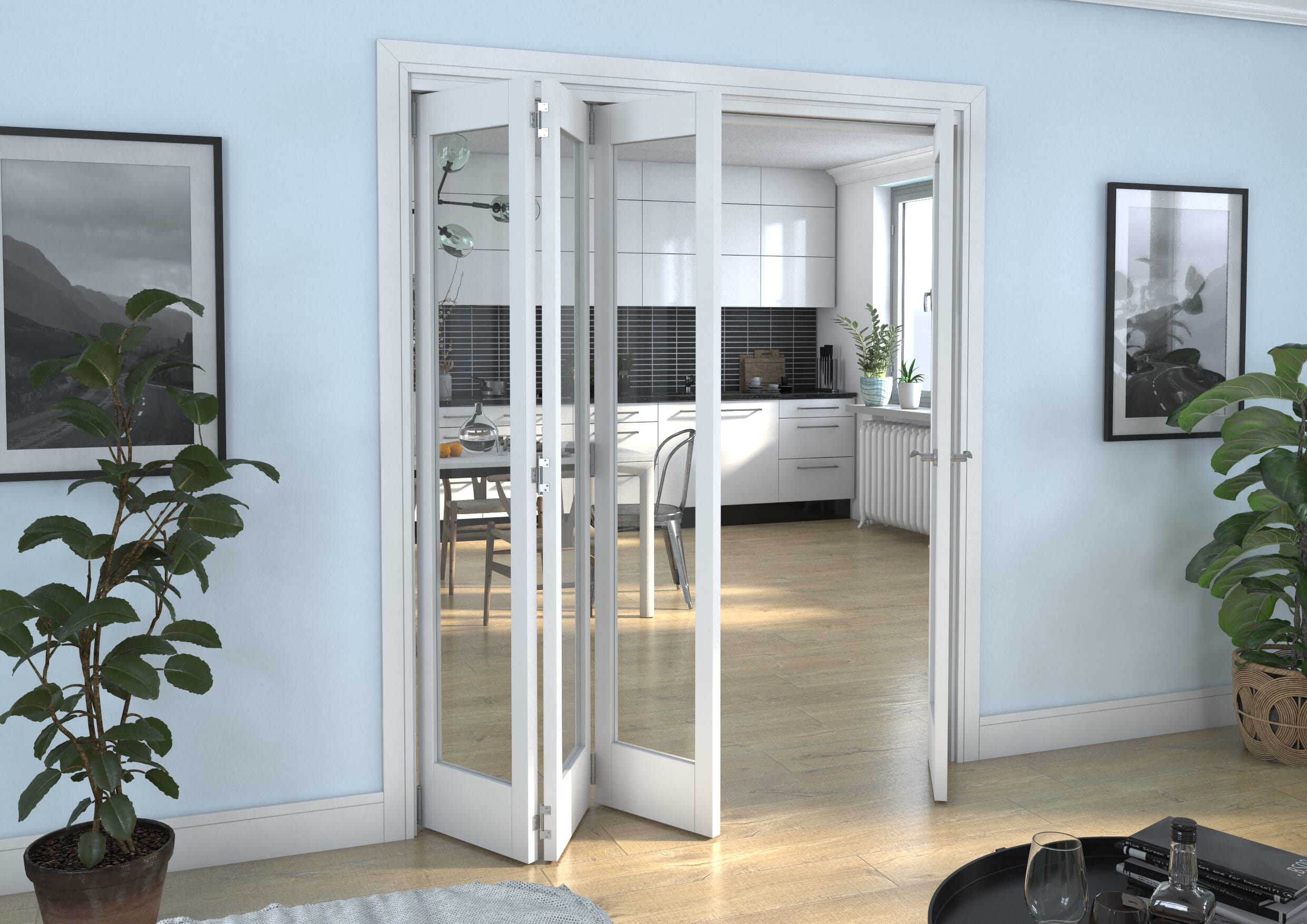 White P10 Roomfold Grande (3 + 1 x 419mm Doors)
