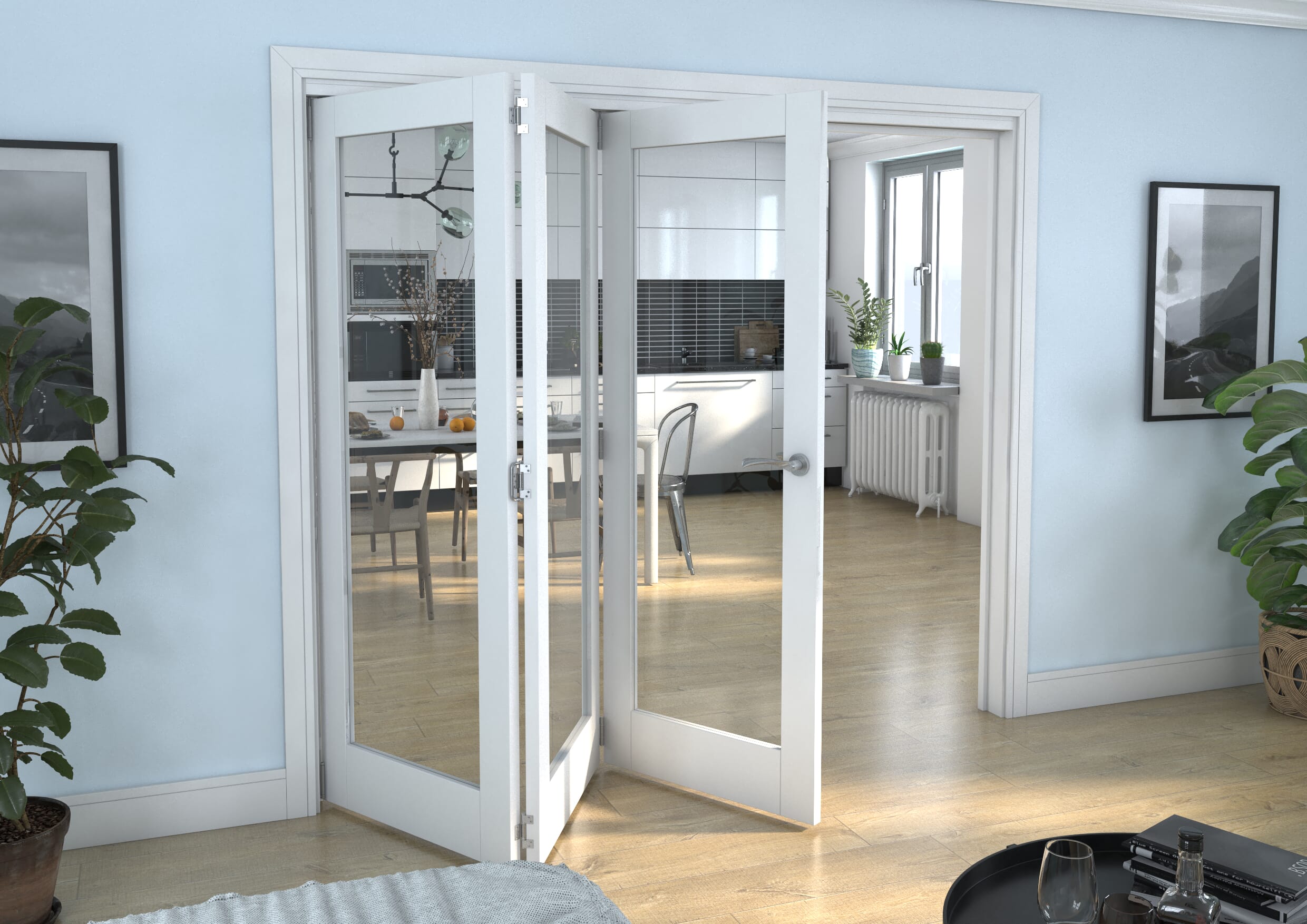 White P10 Roomfold Grande (3 + 0 x 762mm Doors)