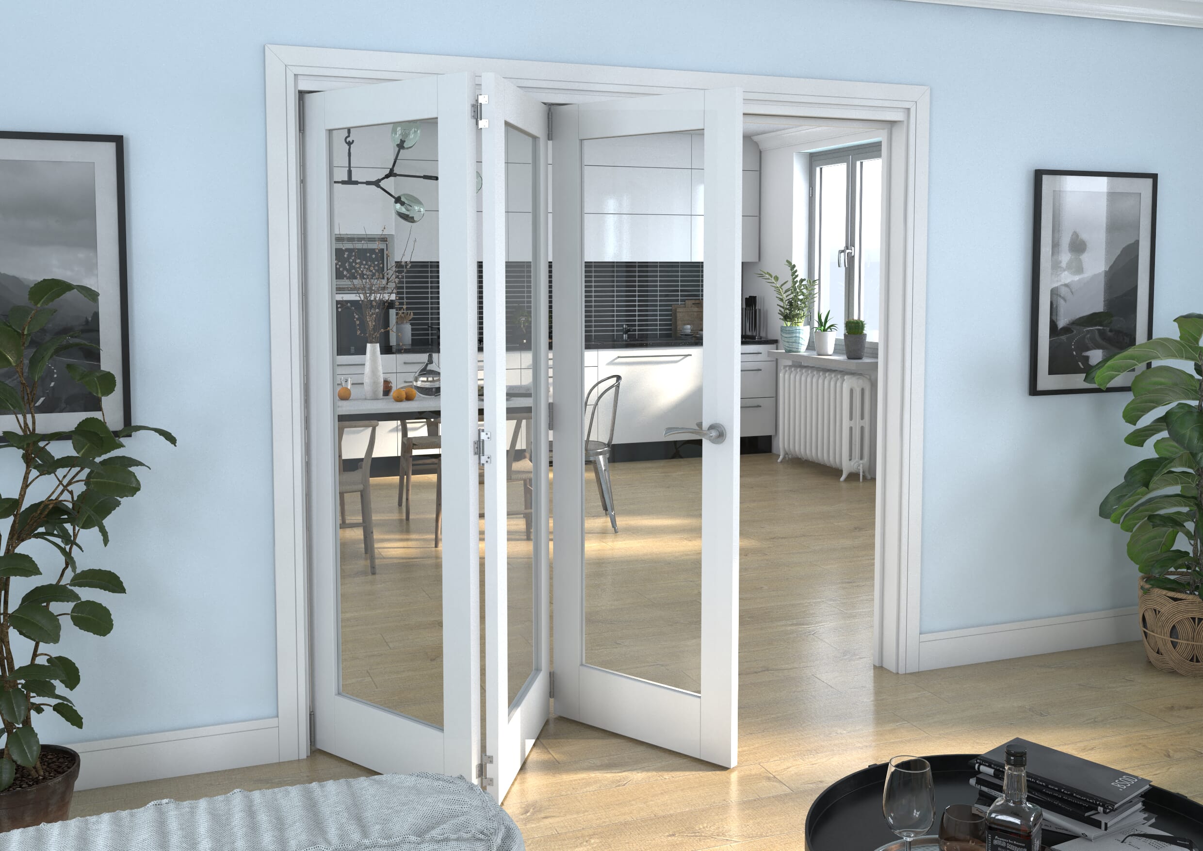 White P10 Roomfold Grande (3 + 0 x 686mm Doors)