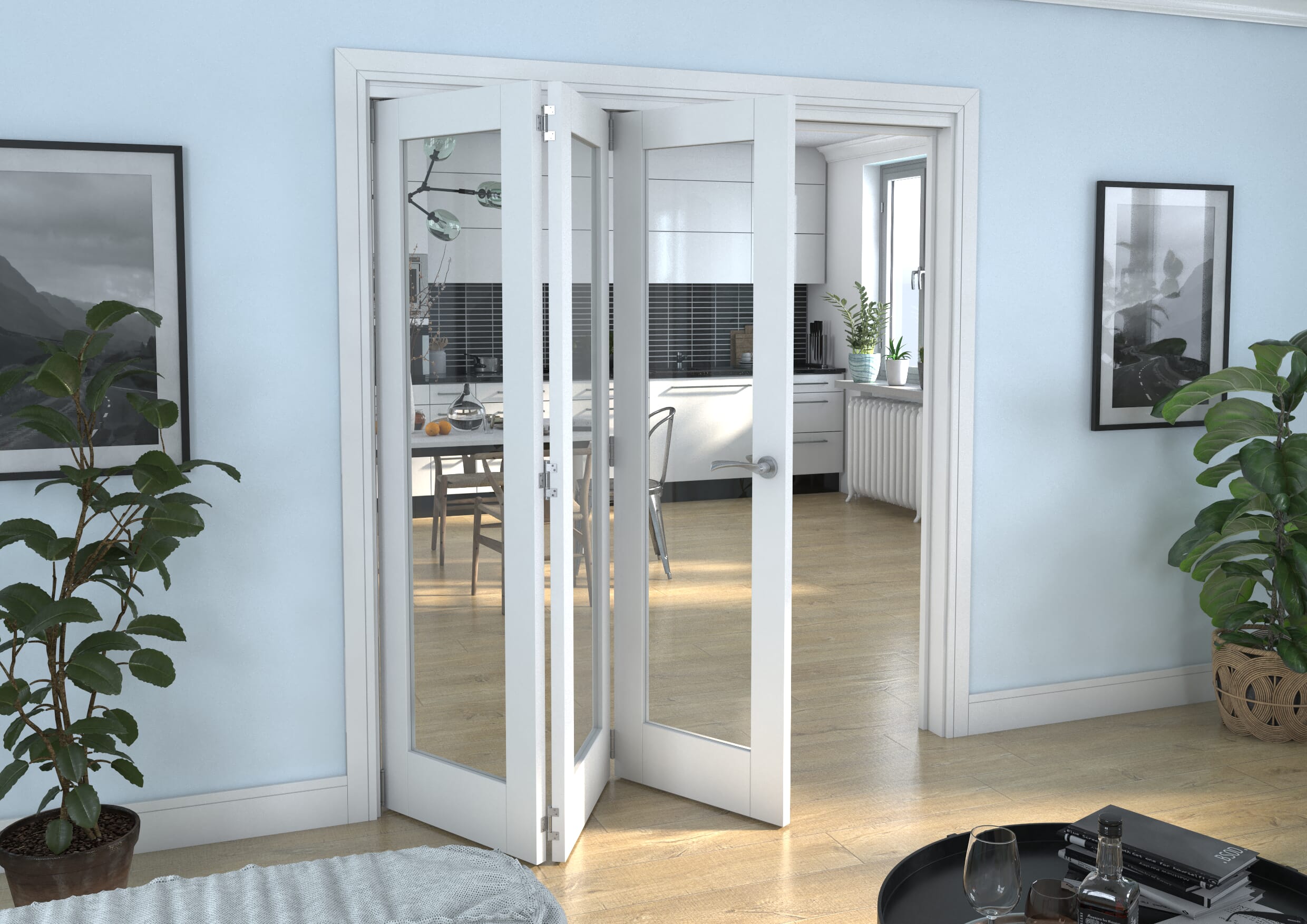 White P10 Roomfold Grande (3 + 0 x 610mm Doors)