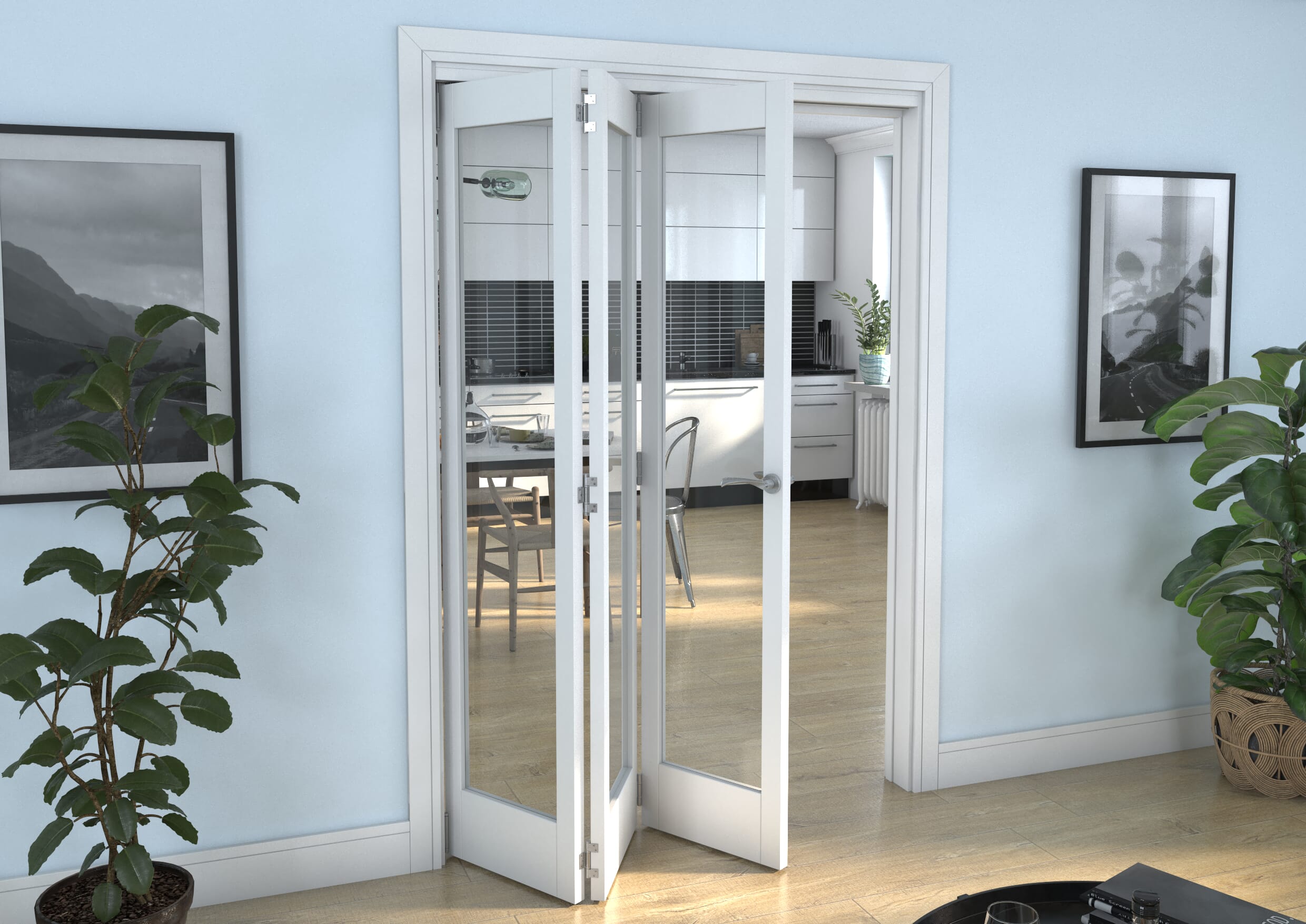 White P10 Roomfold Grande (3 + 0 x 457mm Doors)