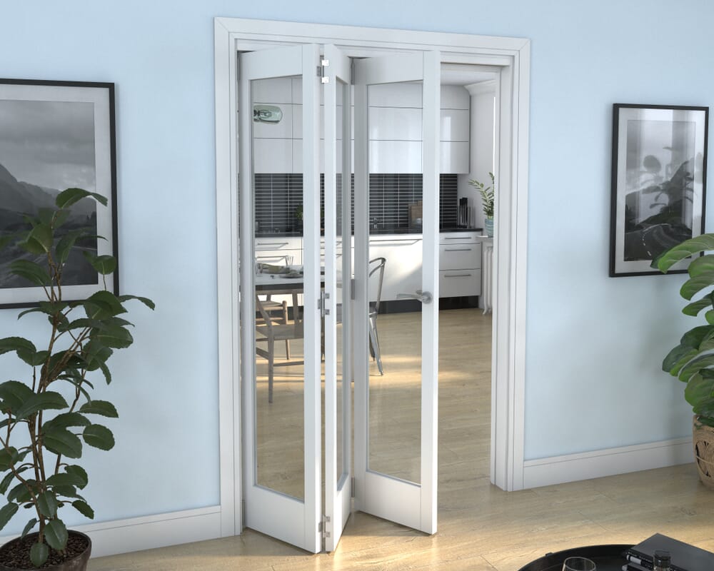 White P10 Roomfold Grande (3 + 0 x 419mm Doors)