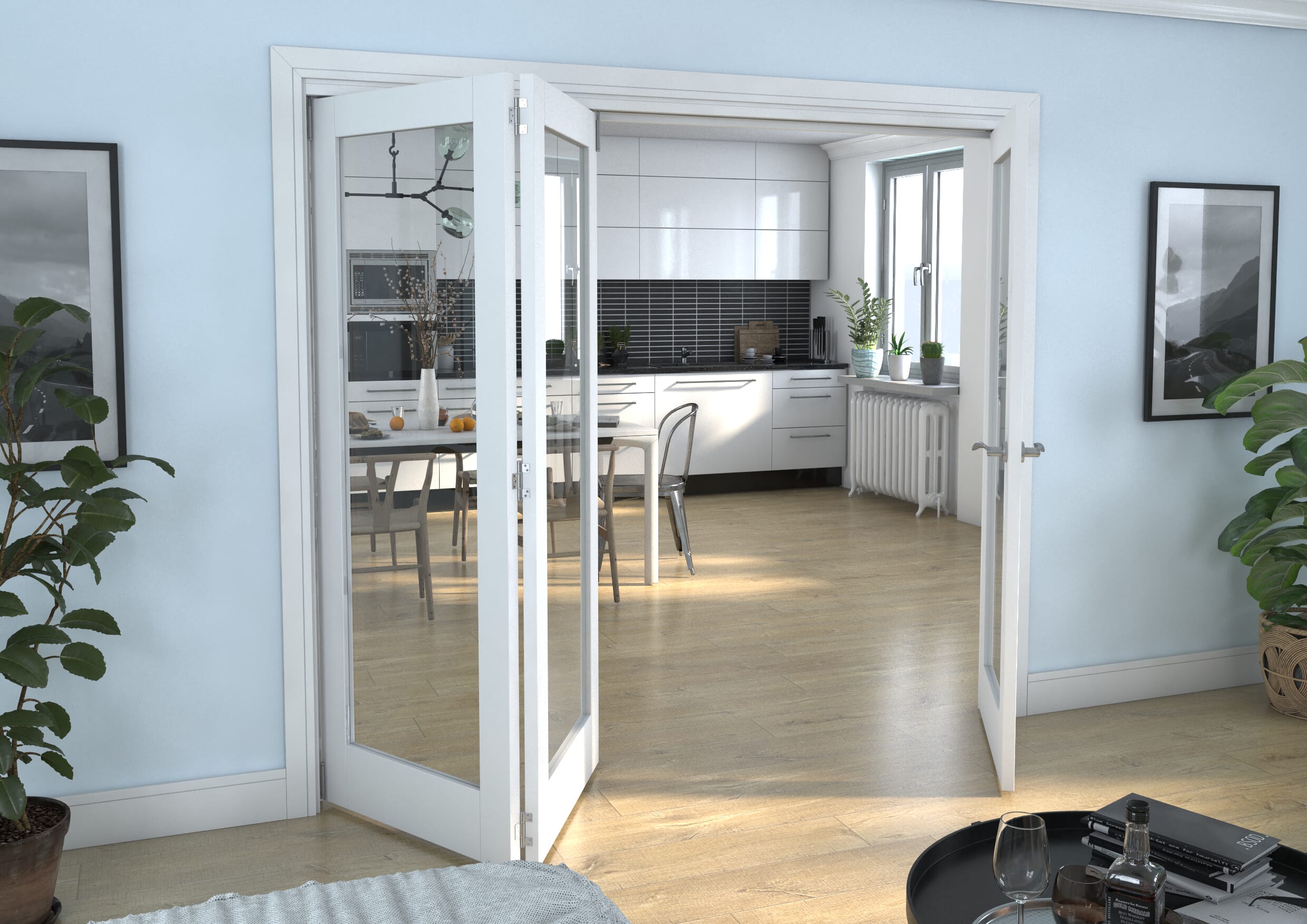 White P10 Roomfold Grande (2 + 1 x 762mm Doors)