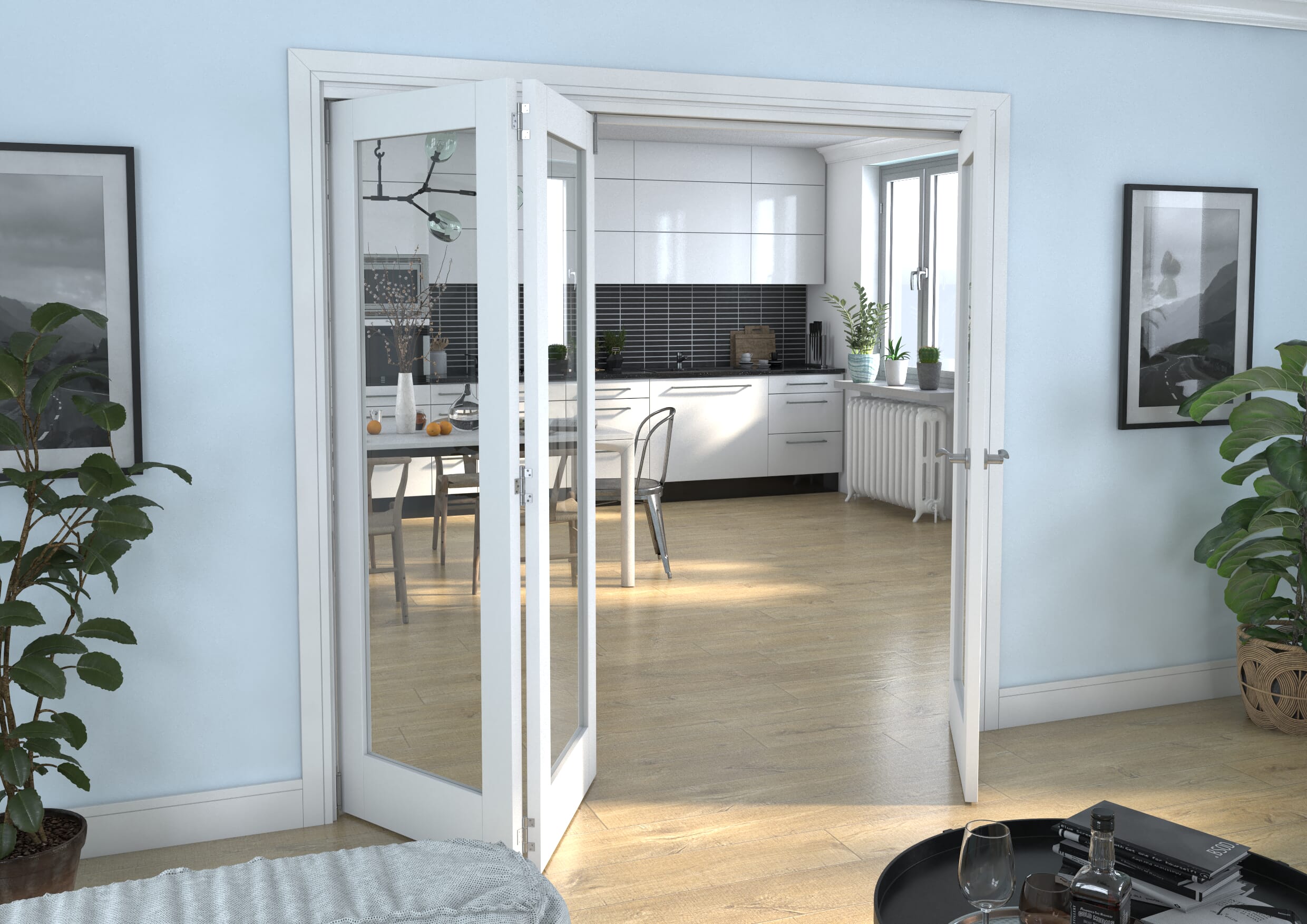White P10 Roomfold Grande (2 + 1 x 686mm Doors)