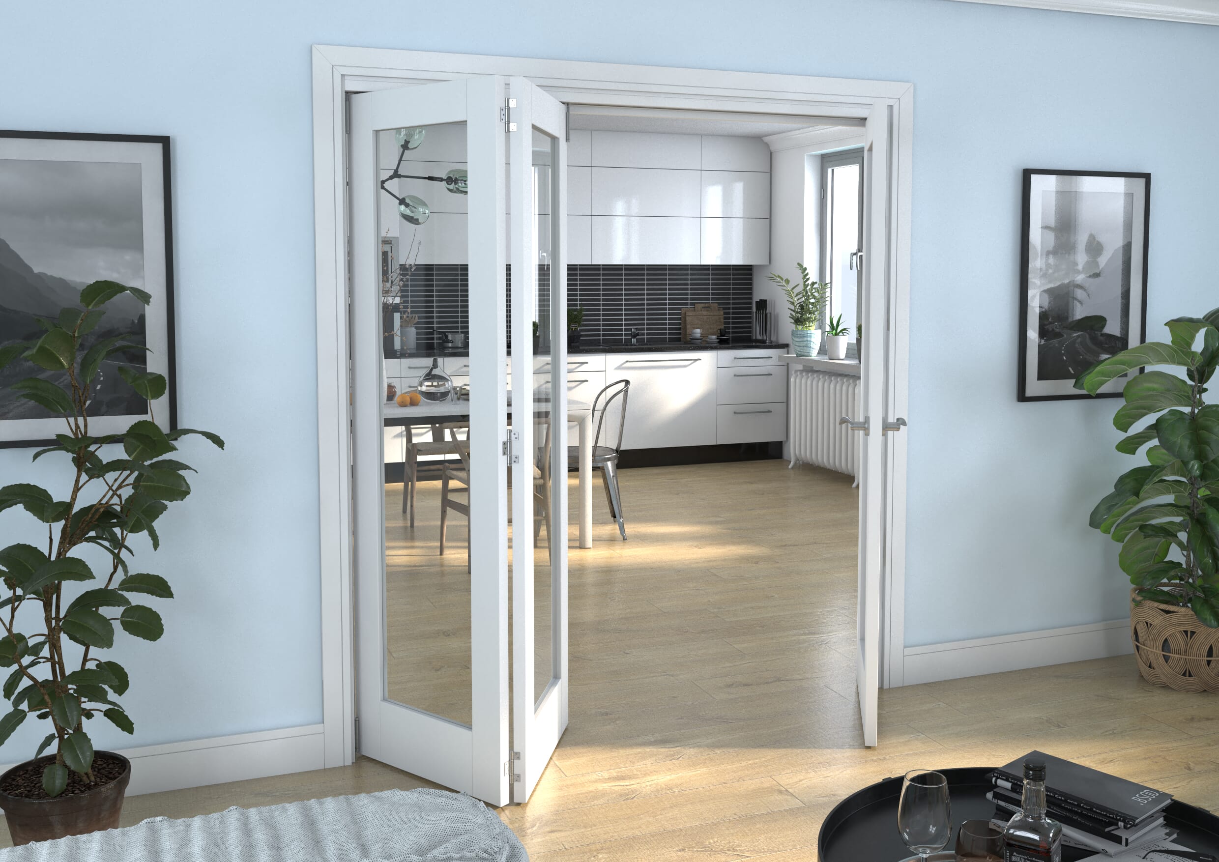 White P10 Roomfold Grande (2 + 1 x 610mm Doors)