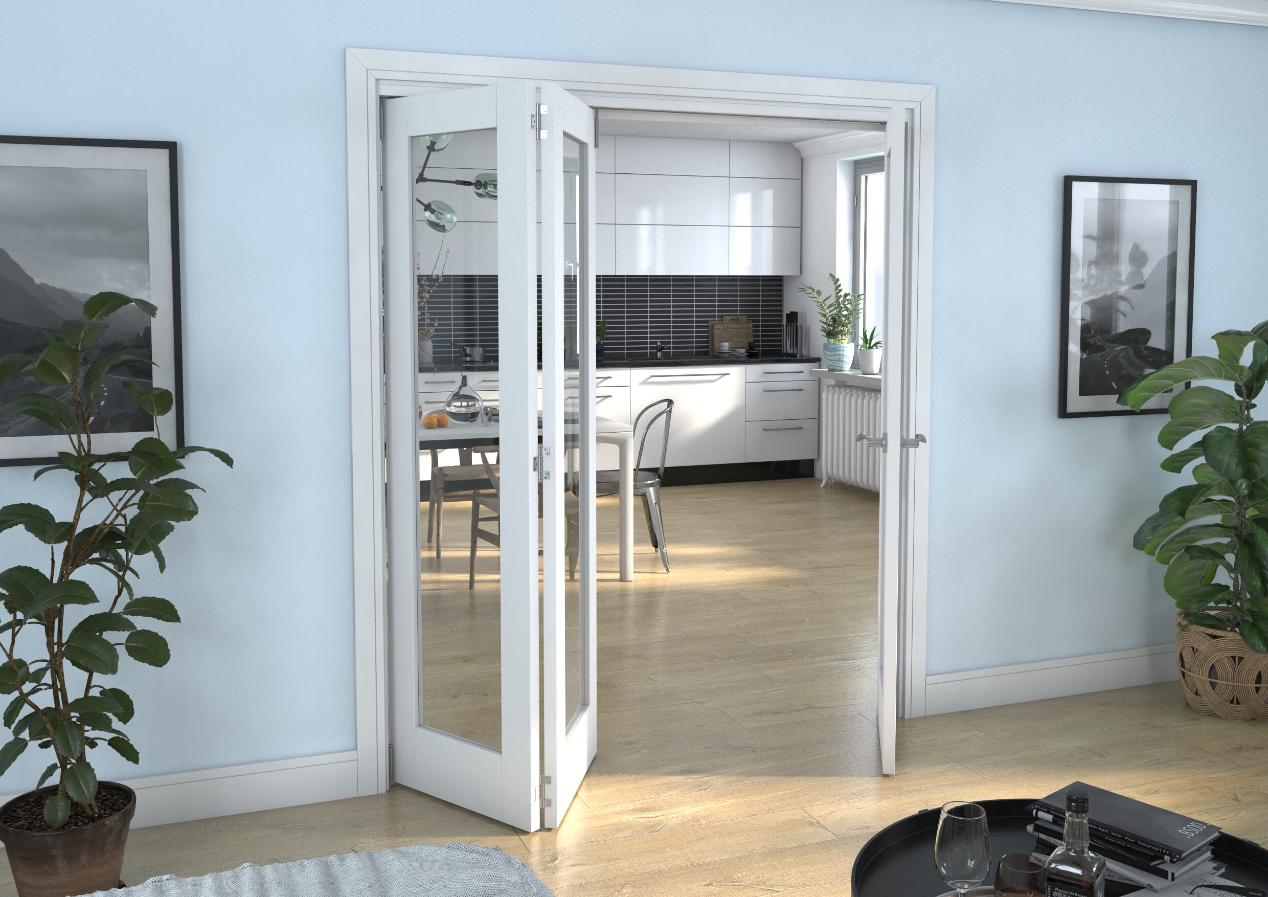 White P10 Roomfold Grande 1800mm 2 + 1 Set